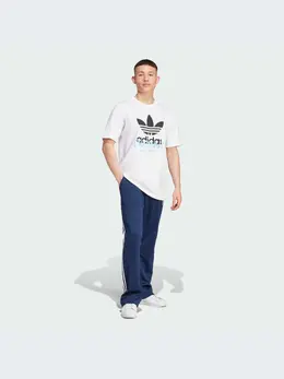 adidas: Белая футболка 