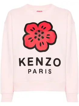 Kenzo: Свитшот с цветочным принтом 