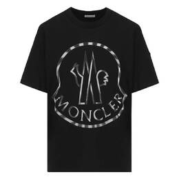 Moncler: Футболка с принтом 