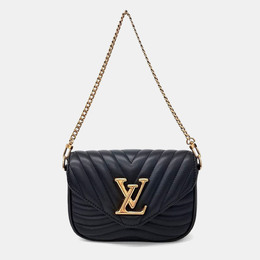 Louis Vuitton: Чёрная сумка  Pochette