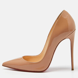 Christian Louboutin: Бежевые туфли  Pigalle