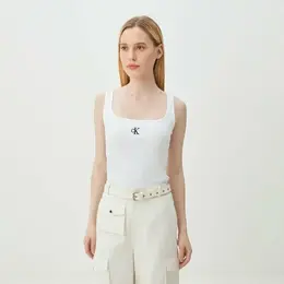 Calvin Klein Jeans: Белый топ 