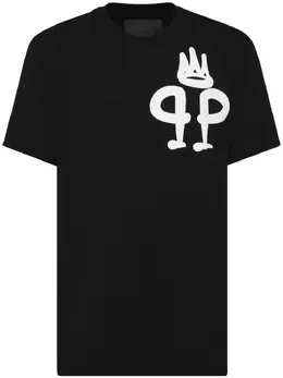 Philipp Plein: Чёрная футболка  King Plein