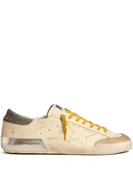 Golden Goose: Бежевые кроссовки  Super Star
