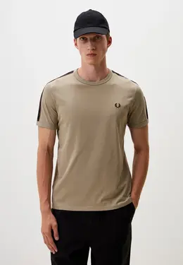 Fred Perry: Футболка цвета хаки 