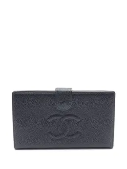 CHANEL Pre-Owned: Чёрный кошелёк 