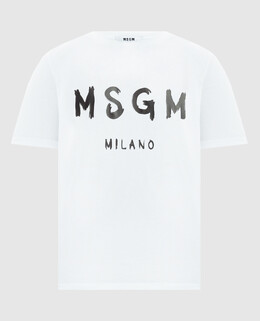 MSGM: Белая футболка 