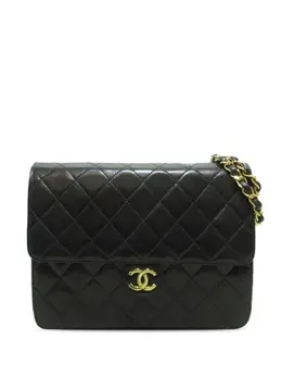 CHANEL Pre-Owned: Чёрная сумка 