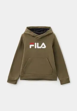 Fila: Толстовка цвета хаки 