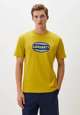 Carhartt WIP: Жёлтая футболка 