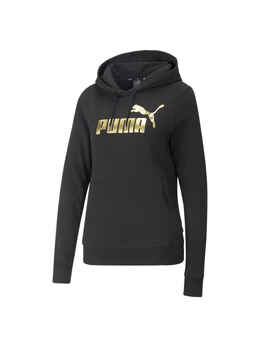 PUMA: Чёрная толстовка  Ess