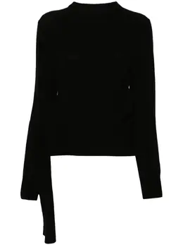 MM6 Maison Margiela: Чёрный свитер 