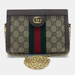 Gucci: Бежевая сумка  Ophidia GG