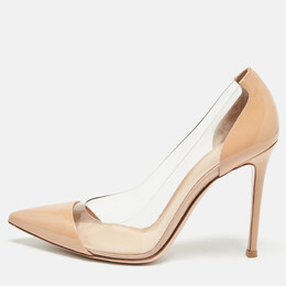 Gianvito Rossi: Бежевые туфли  Plexi