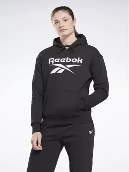 Reebok: Чёрная толстовка 