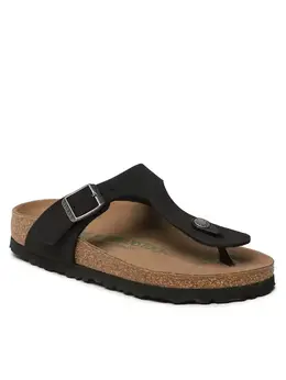 Birkenstock: Чёрные шлёпанцы  Gizeh