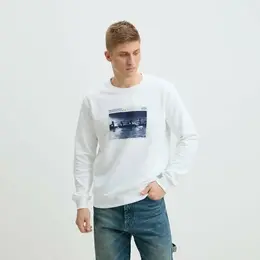 Pepe Jeans: Белый свитшот 