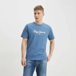 Pepe Jeans: Синяя футболка 