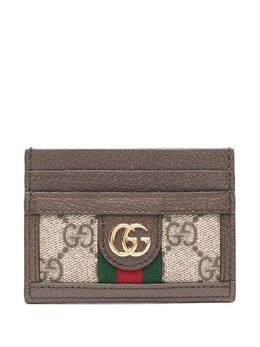 Gucci: Бежевый картхолдер  Ophidia