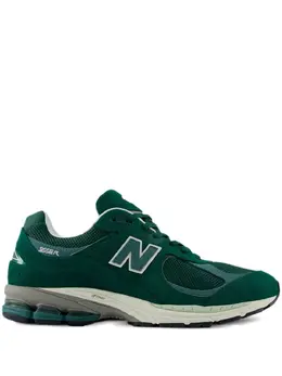 New Balance: Зелёные кроссовки  2002R