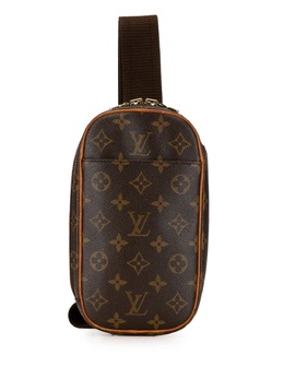 Louis Vuitton Pre-Owned: Коричневая сумка через плечо 