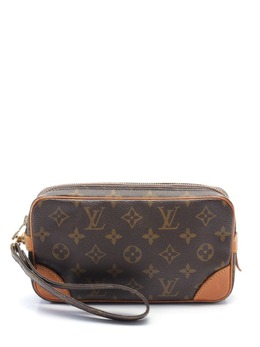 Louis Vuitton Pre-Owned: Коричневый клатч 