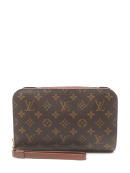 Louis Vuitton Pre-Owned: Коричневый клатч 