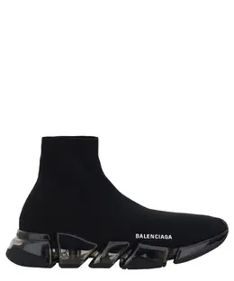 Balenciaga: Чёрные кроссовки  Speed.2