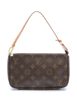 Louis Vuitton Pre-Owned: Коричневый клатч 