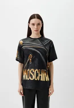 Moschino: Серая футболка 