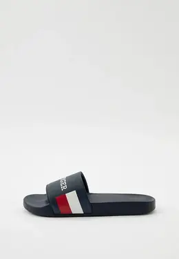 Tommy Hilfiger: Синие шлёпанцы 