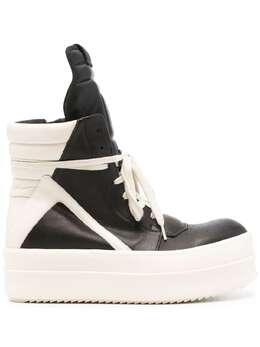 Rick Owens: Чёрные кроссовки  Geobasket