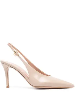 Gianvito Rossi: Бежевые туфли 
