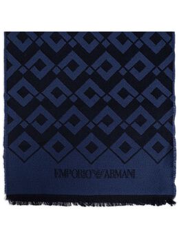 Emporio Armani: Шарф с принтом 