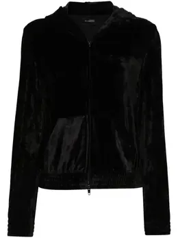 Balenciaga: Чёрная толстовка  Paris