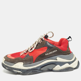 Balenciaga: Многоцветные кроссовки  Triple S