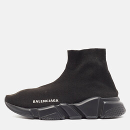 Balenciaga: Чёрные кроссовки  Speed Trainer