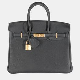 Hermes: Чёрная сумка  Birkin 25