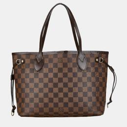 Louis Vuitton: Коричневая сумка-шоппер  Neverfull