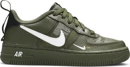 Nike: Зелёные кроссовки  Air Force 1