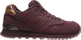 New Balance: Красные кроссовки  574