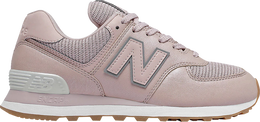 New Balance: Розовые кроссовки  574