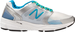 New Balance: Серебристые кроссовки 