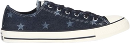 Converse: Голубые кроссовки  Chuck Taylor All Star Ox