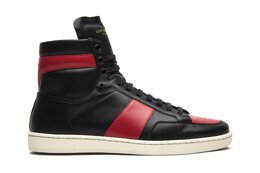 Saint Laurent: Красные кроссовки  SL10