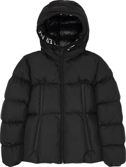 Moncler: Чёрный пуховик 