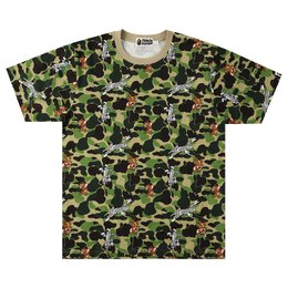 A BATHING APE: Зелёная футболка 