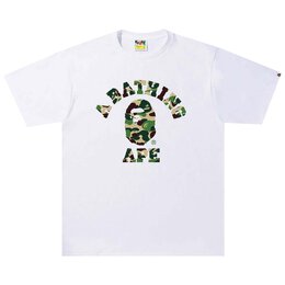 A BATHING APE: Белая футболка 