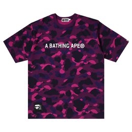 A BATHING APE: Фиолетовая футболка 