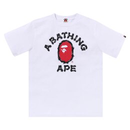 A BATHING APE: Белая футболка 